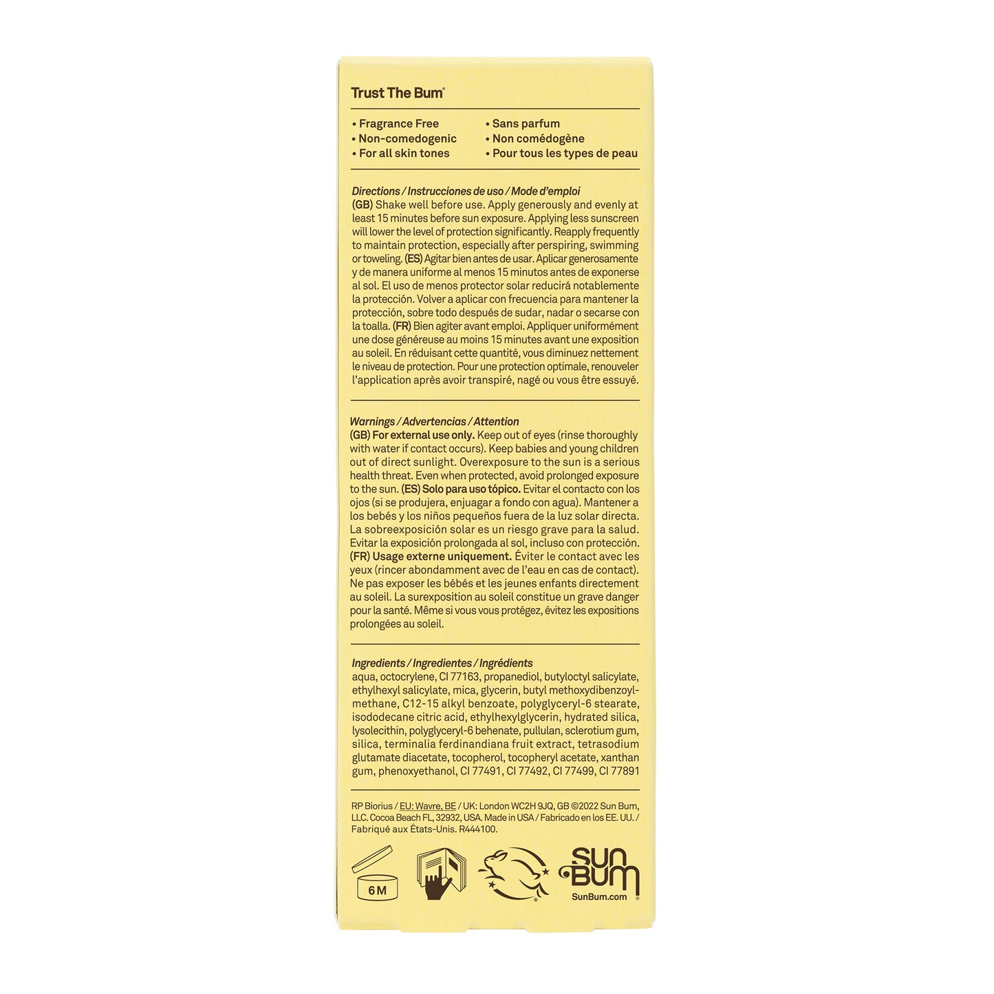 Sun Bum Original Glow SPF 30 Sunscreen Face Lotion