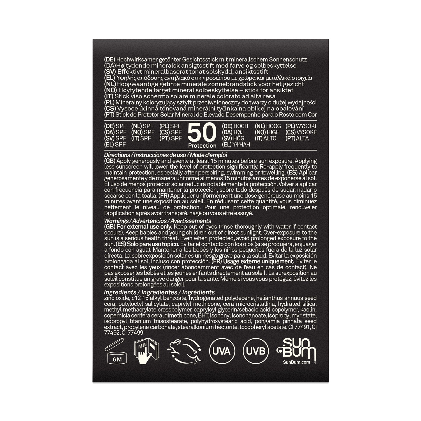 Sun Bum Signature SPF 30 Tinted Face Stick