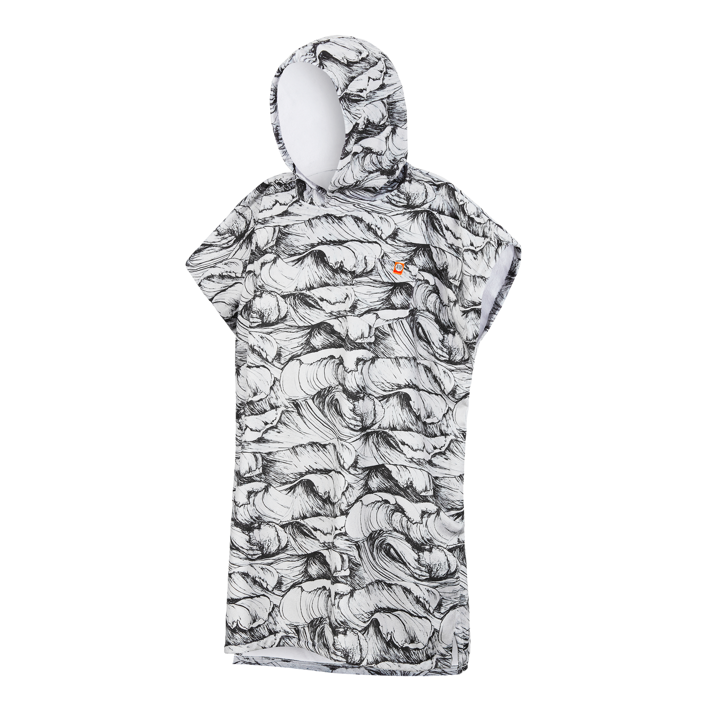All Over Poncho Ocean - Dark Grey