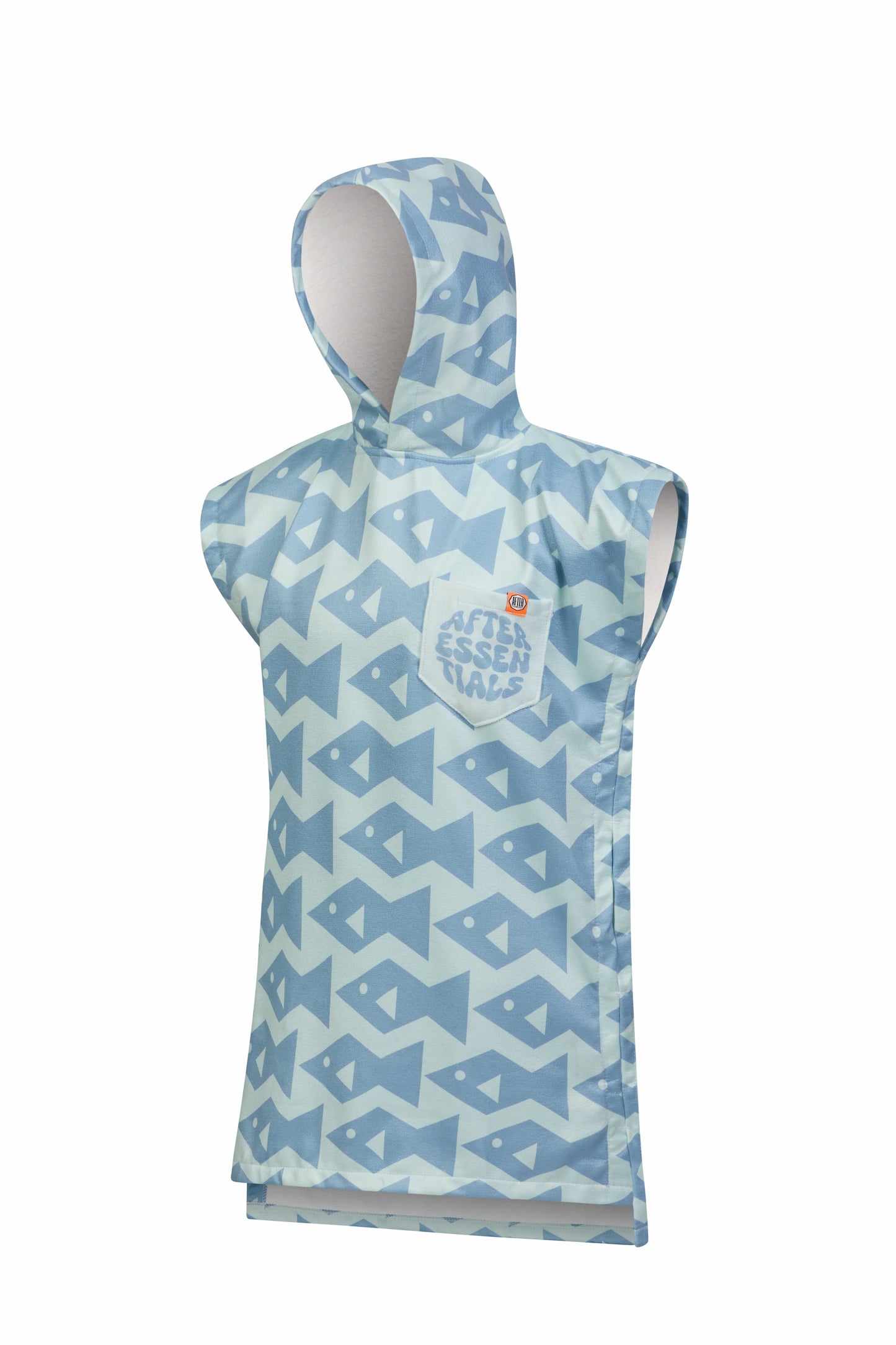 Kids Poncho - Square Fish