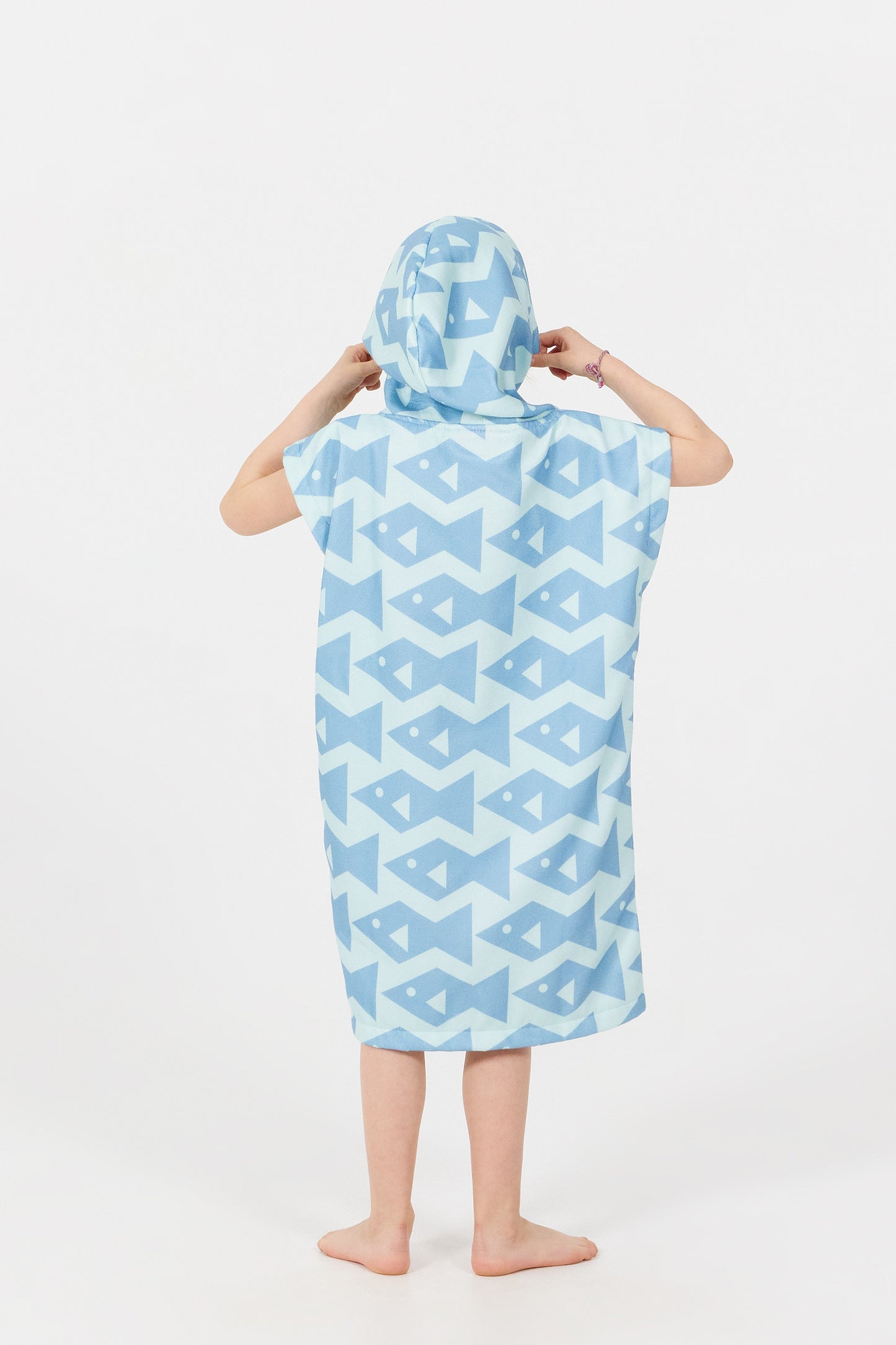 Babies Poncho - Square Fish