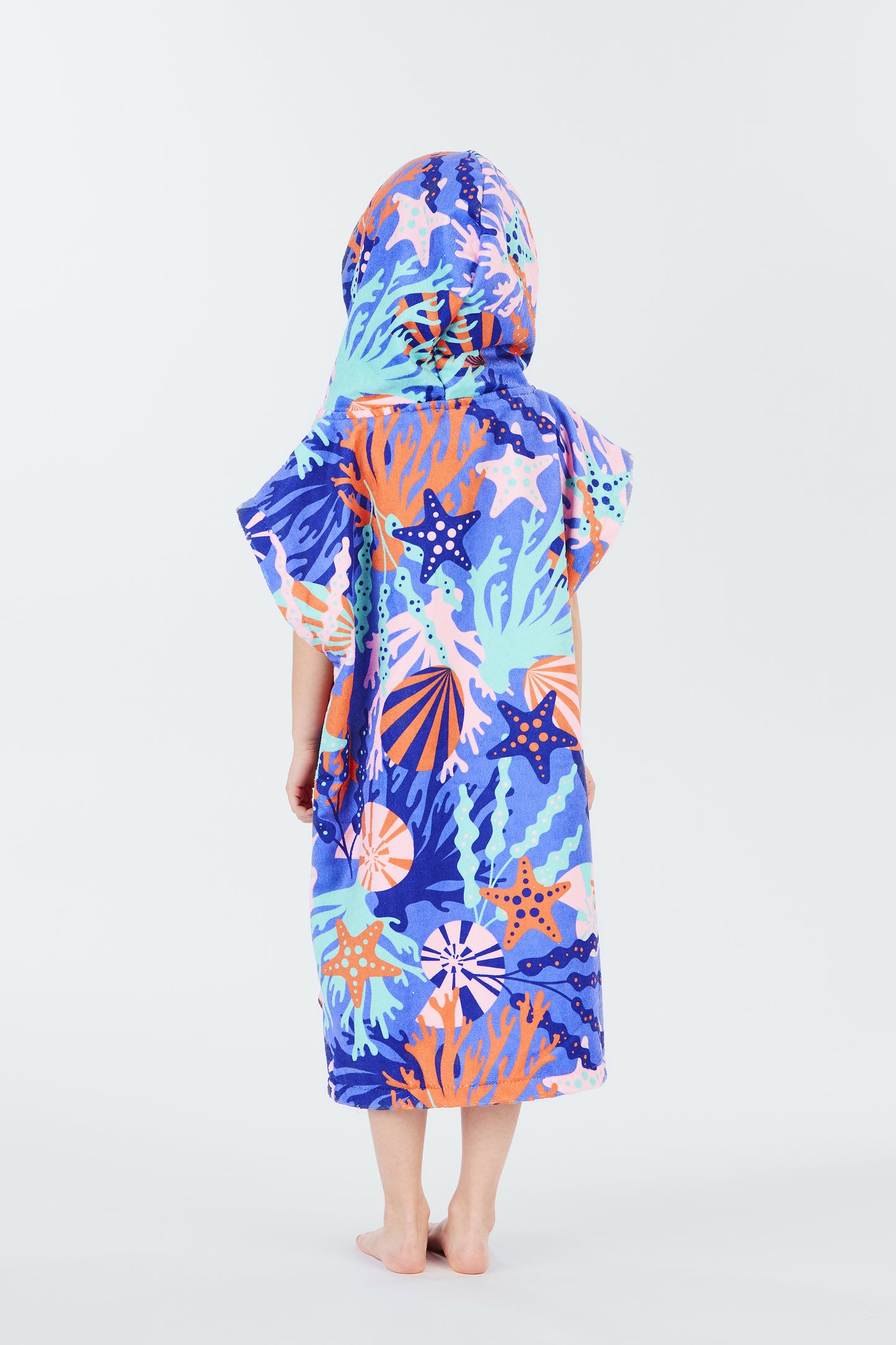 Kids Poncho - Coral Reef