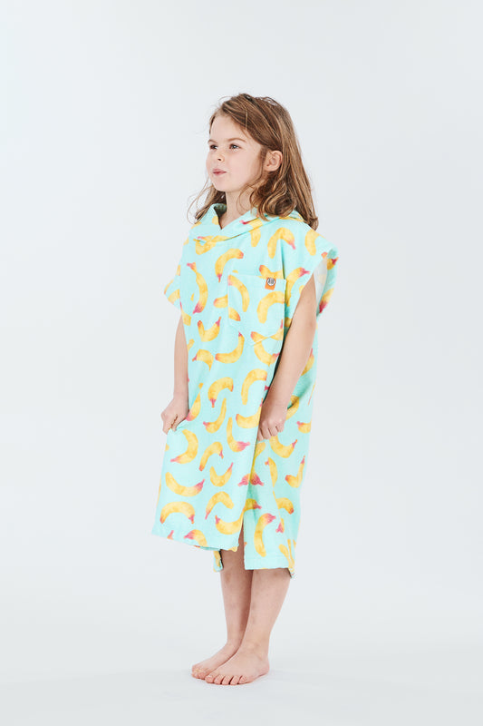 Kids Poncho - Banana Stain
