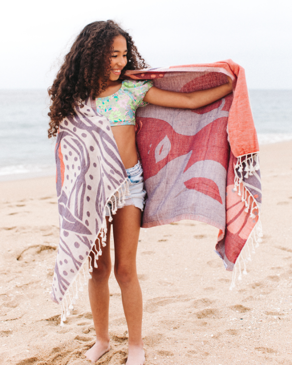 Ariel Little Mermaid Kids Beach Towel