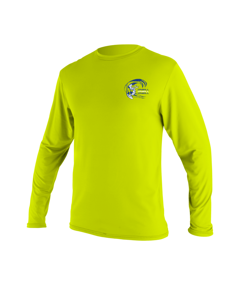 Child Basic Skins L/S Sun Shirt- LIME