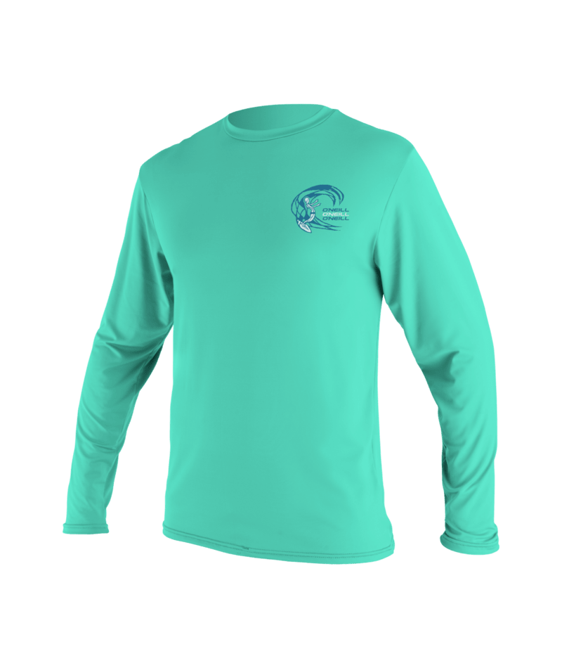 Child Basic Skins L/S Sun Shirt- LIGHT AQUA