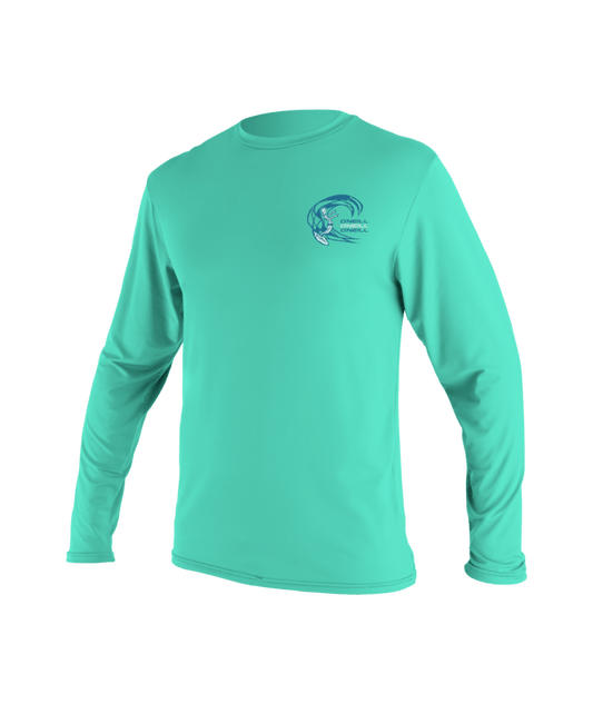 Child Basic Skins L/S Sun Shirt- LIGHT AQUA