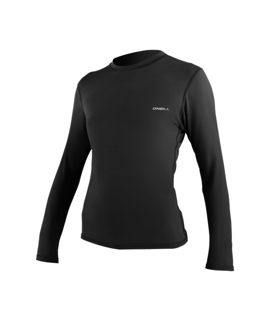 Wms Basic Skins L/S Sun Shirt- BLACK