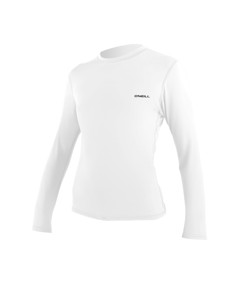 Wms Basic Skins L/S Sun Shirt- WHITE