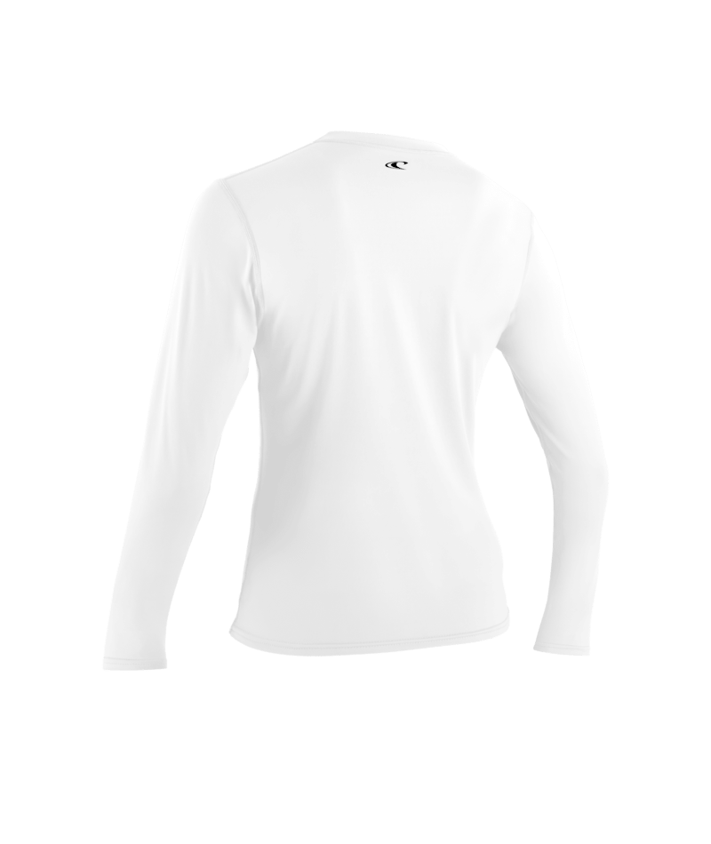 Wms Basic Skins L/S Sun Shirt- WHITE