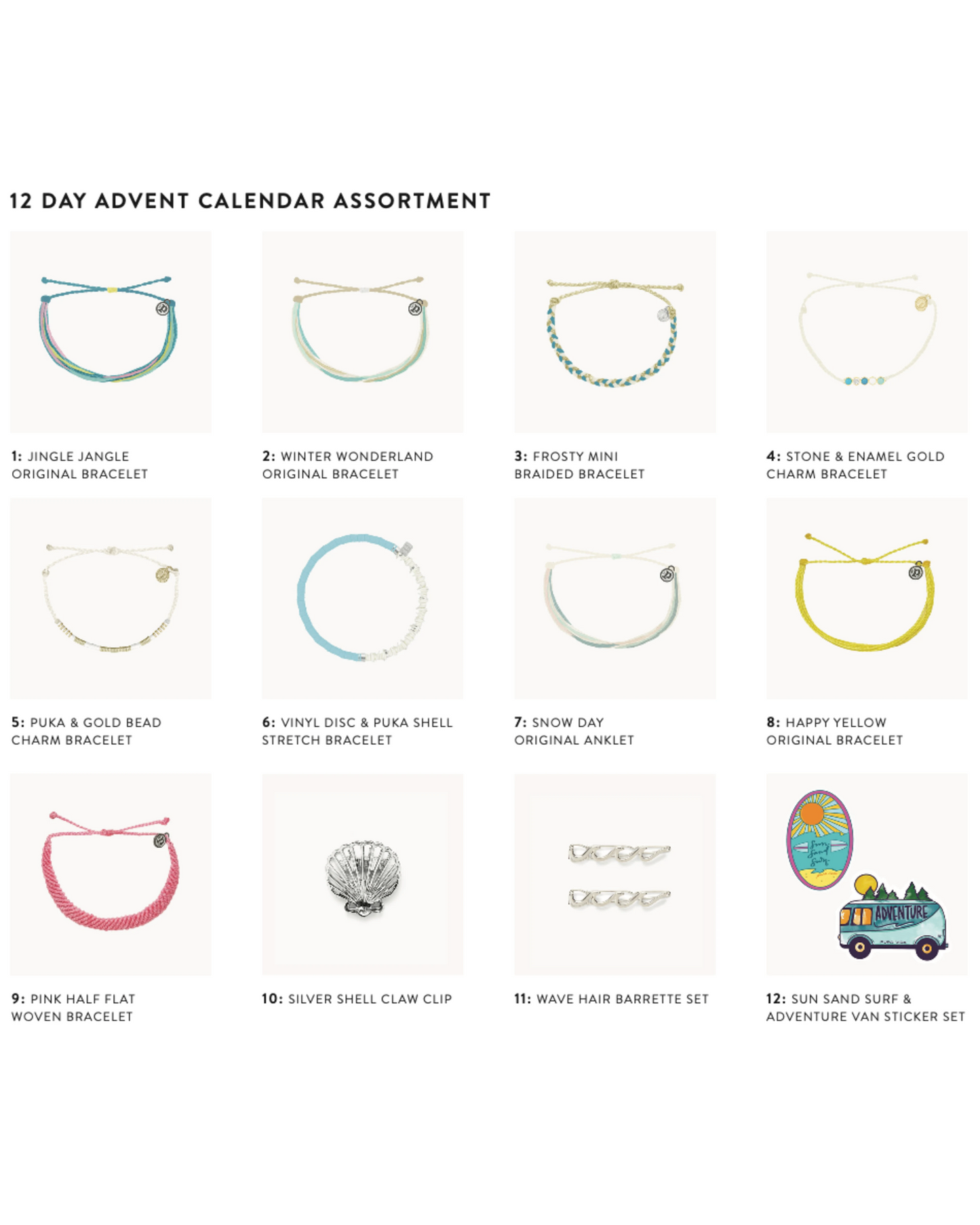 Pura Vida Adventskalender - 12 Days of Advent