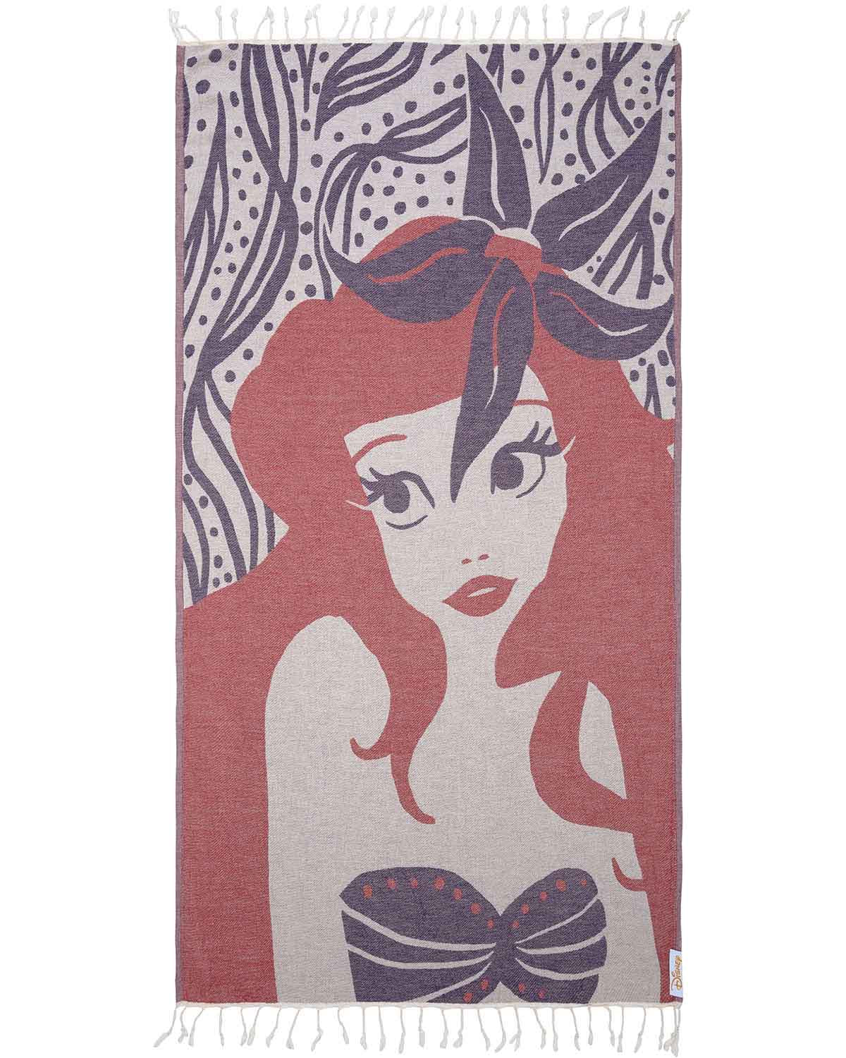 Ariel Little Mermaid Kids Beach Towel