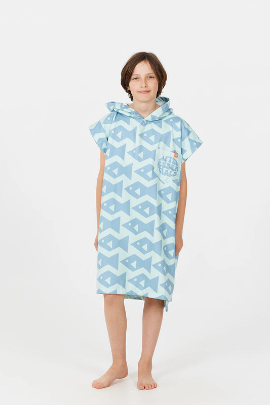 Kids Poncho - Square Fish