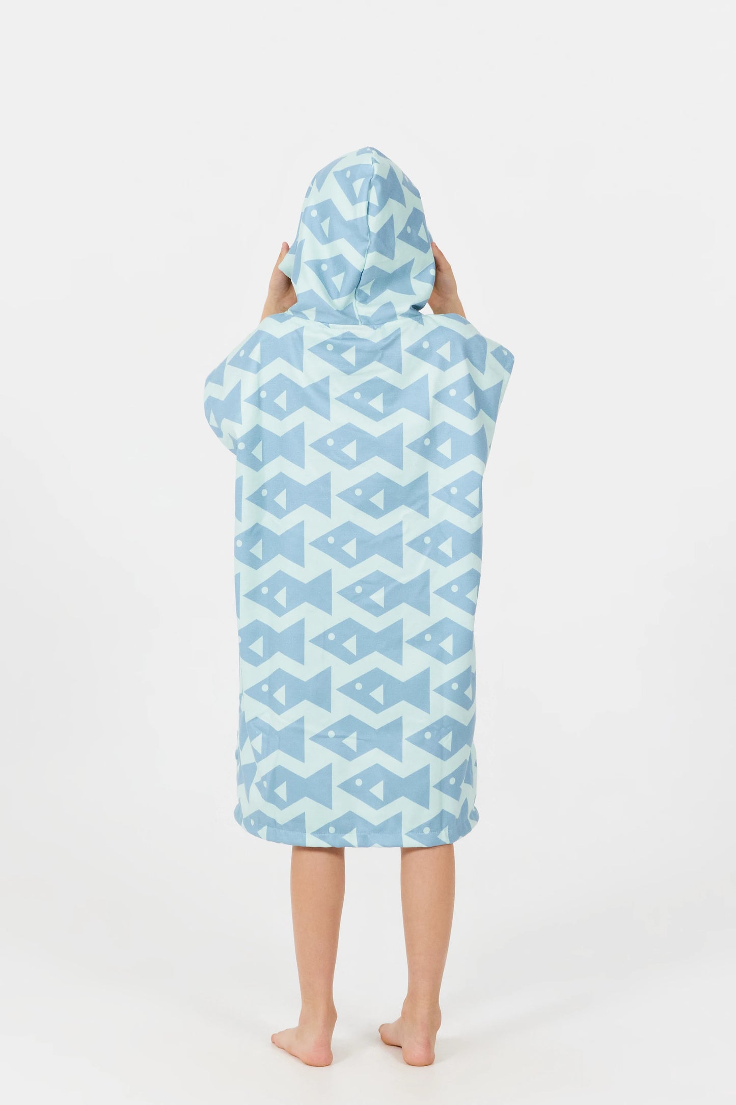 Kids Poncho - Square Fish