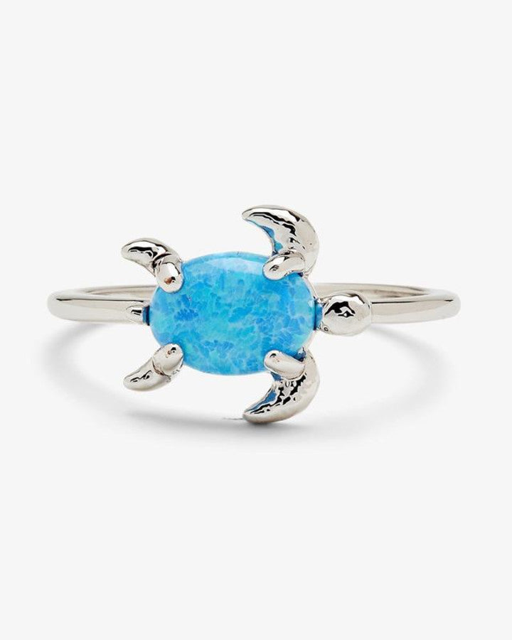 Opal Sea Turtle Ring Silber Grösse 7